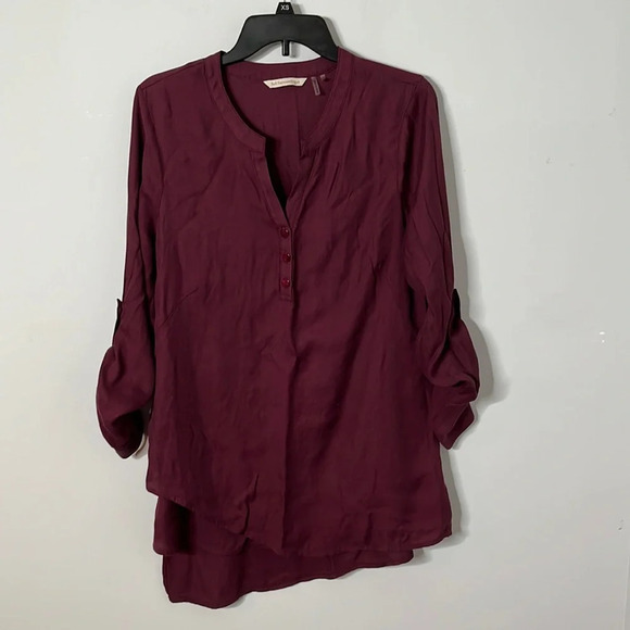 Soft Surroundings In the Study Mulberry Asymmetrical Tunic - Picture 2 of 7